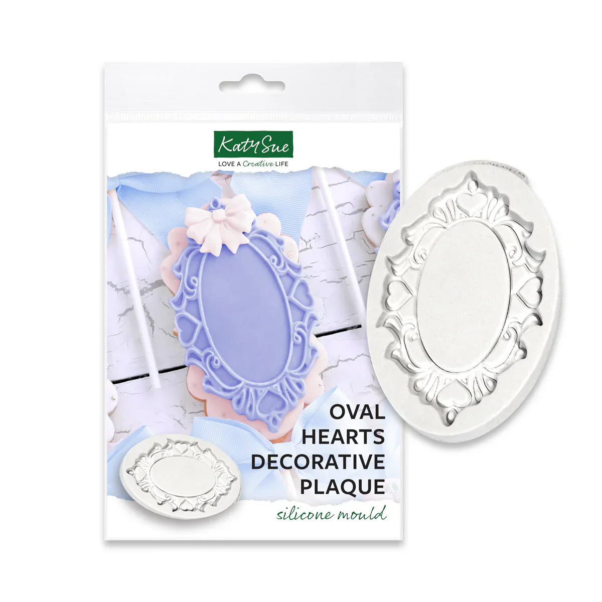 Oval Hearts Silicone Mould