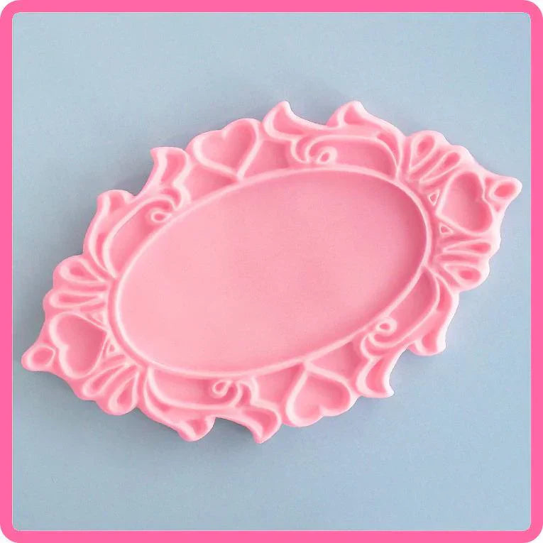 Oval Hearts Silicone Mould
