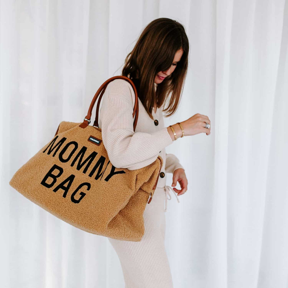 Cozy Teddy Comfort Mommy Bag