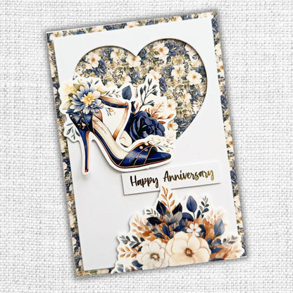 Collection de papiers 30x30 cm Textures Fleurs de Mariage 31749