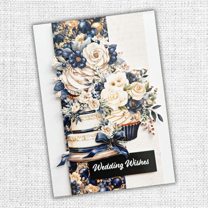 Collection de papiers 30x30 cm Textures Fleurs de Mariage 31749