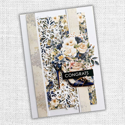 Collection de papiers 30x30 cm Textures Fleurs de Mariage 31749