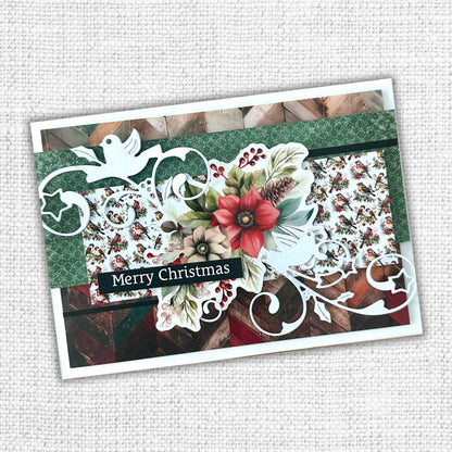 Matrice de découpe métal Colombe Amour Fleurissant 32580