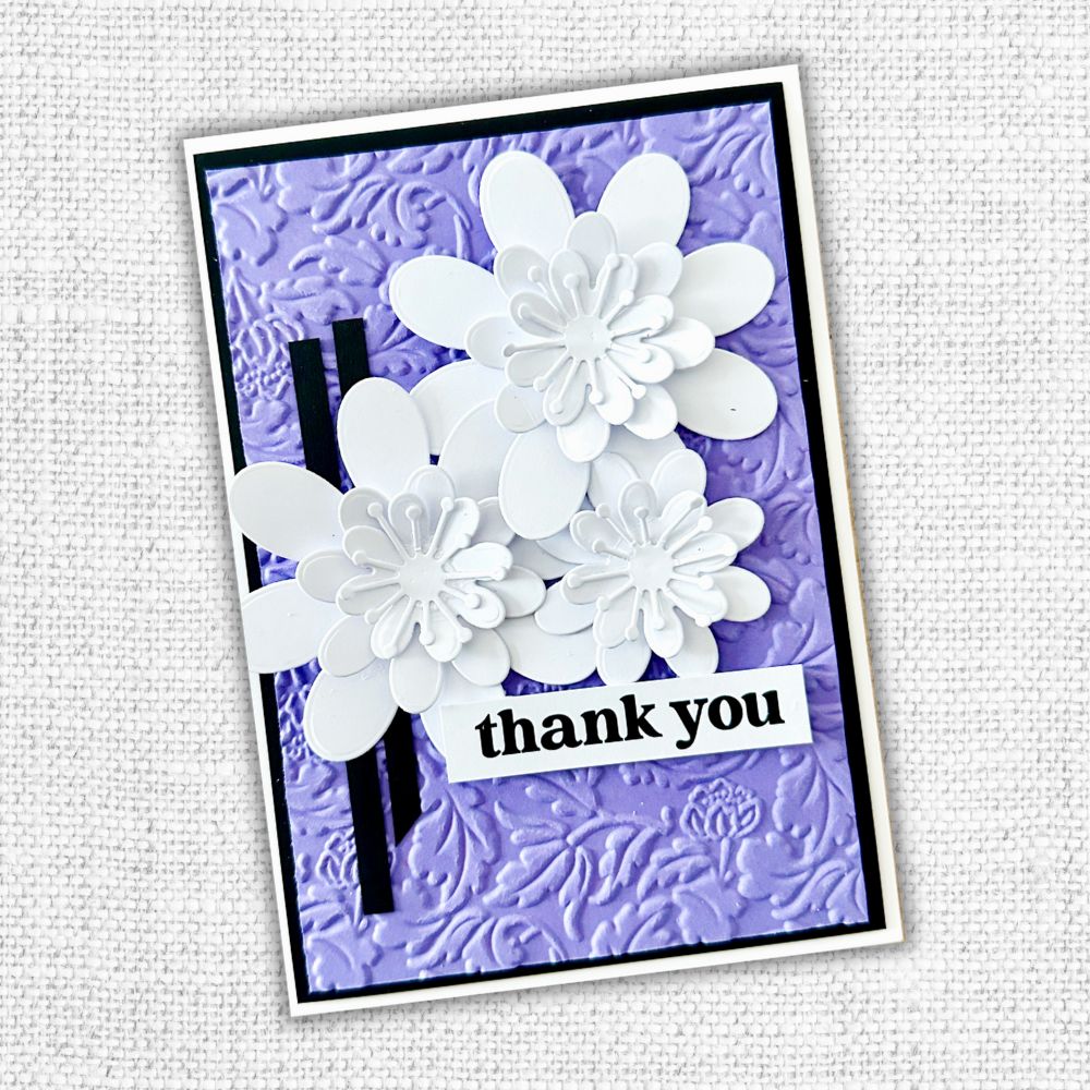 Fleurs printanières - Papier cartonné lisse assorti 30,5 x 30,5 cm - 12 feuilles 32862