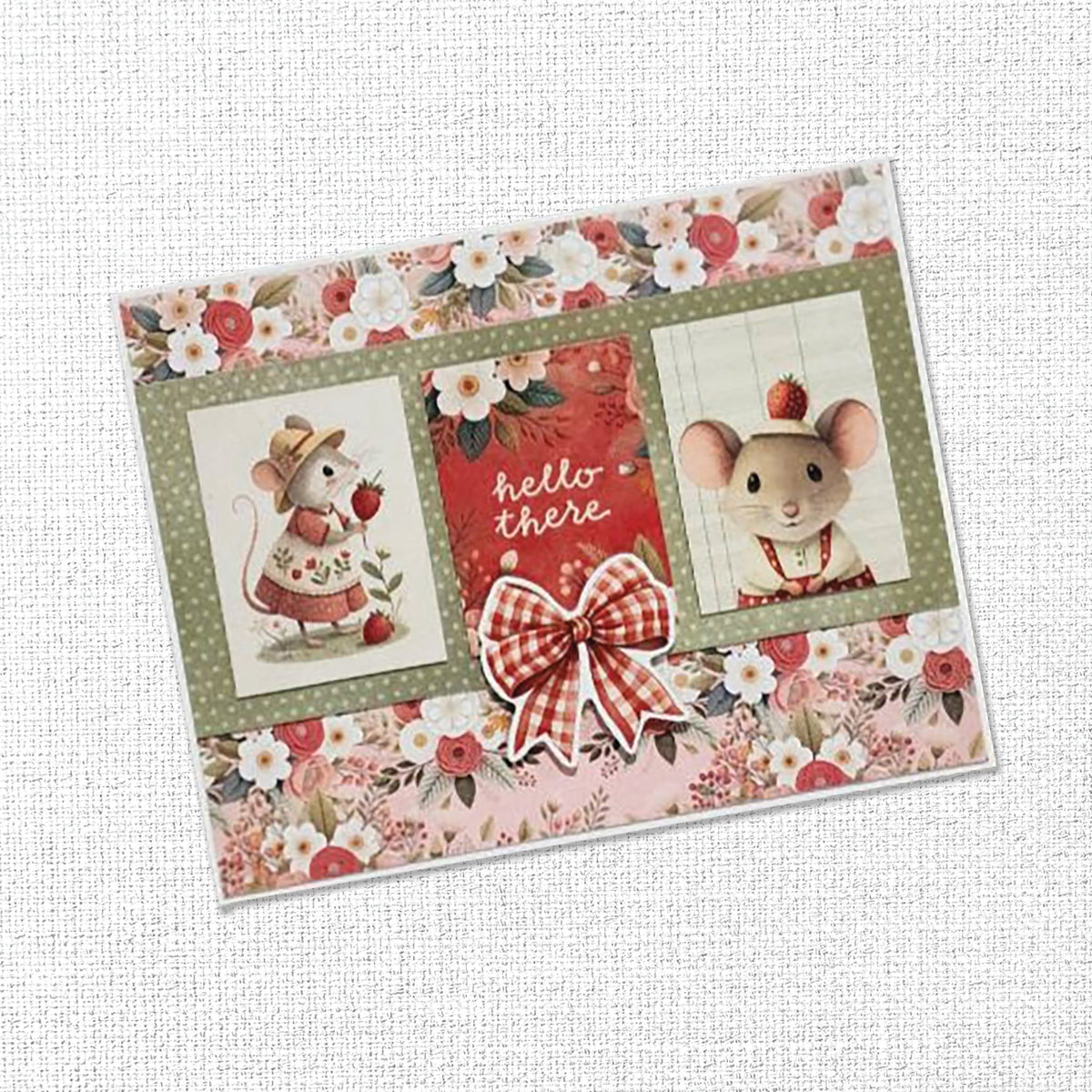 Collection de papiers "Strawberry Friends Basics" 6x6 (34881)