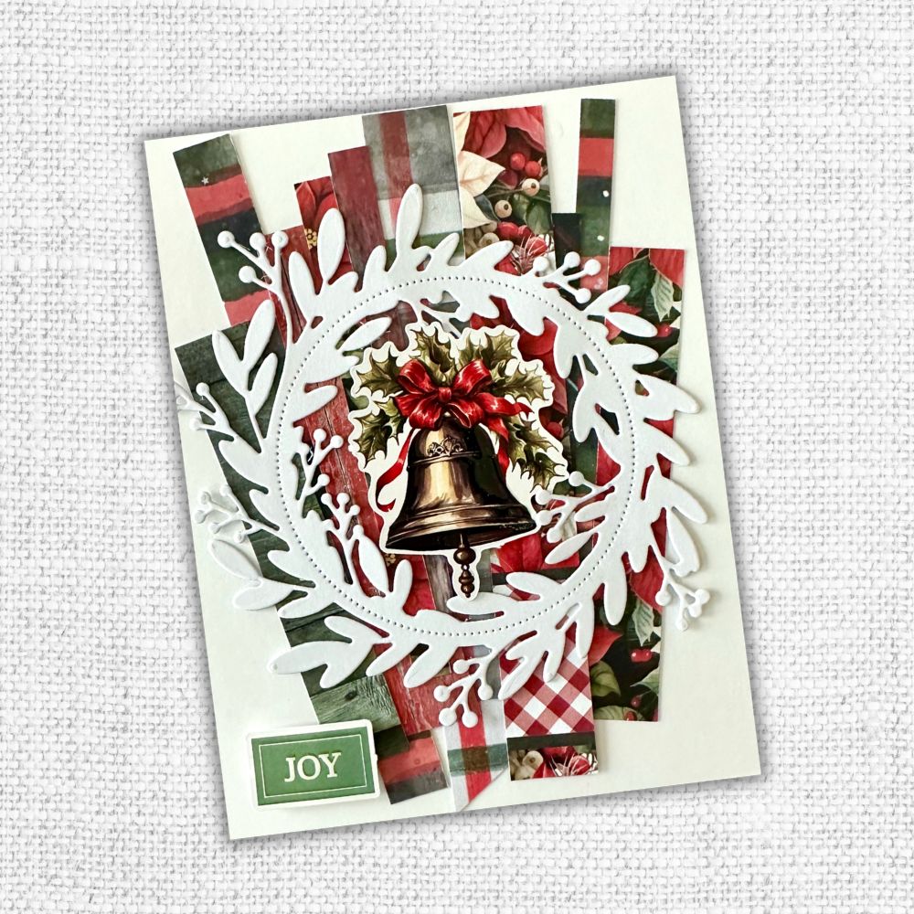 Matrice de découpe Couronne de Noël Fleurie Houx 32469