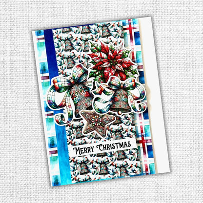 Papier Joie de Noël F 30x30 cm (Lot de 12) 32556