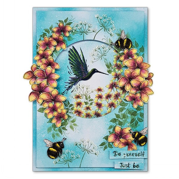 Timbre Fleurs de mousse