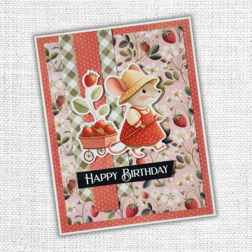 Collection de papiers "Amis Fraises" 6x6 34857
