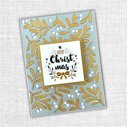 Floral Christmas Coverplate Die 32466