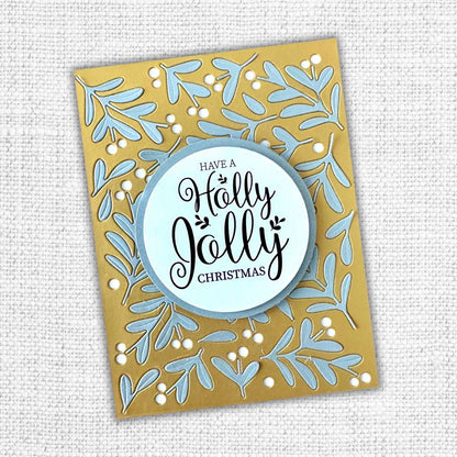 Floral Christmas Coverplate Die 32466