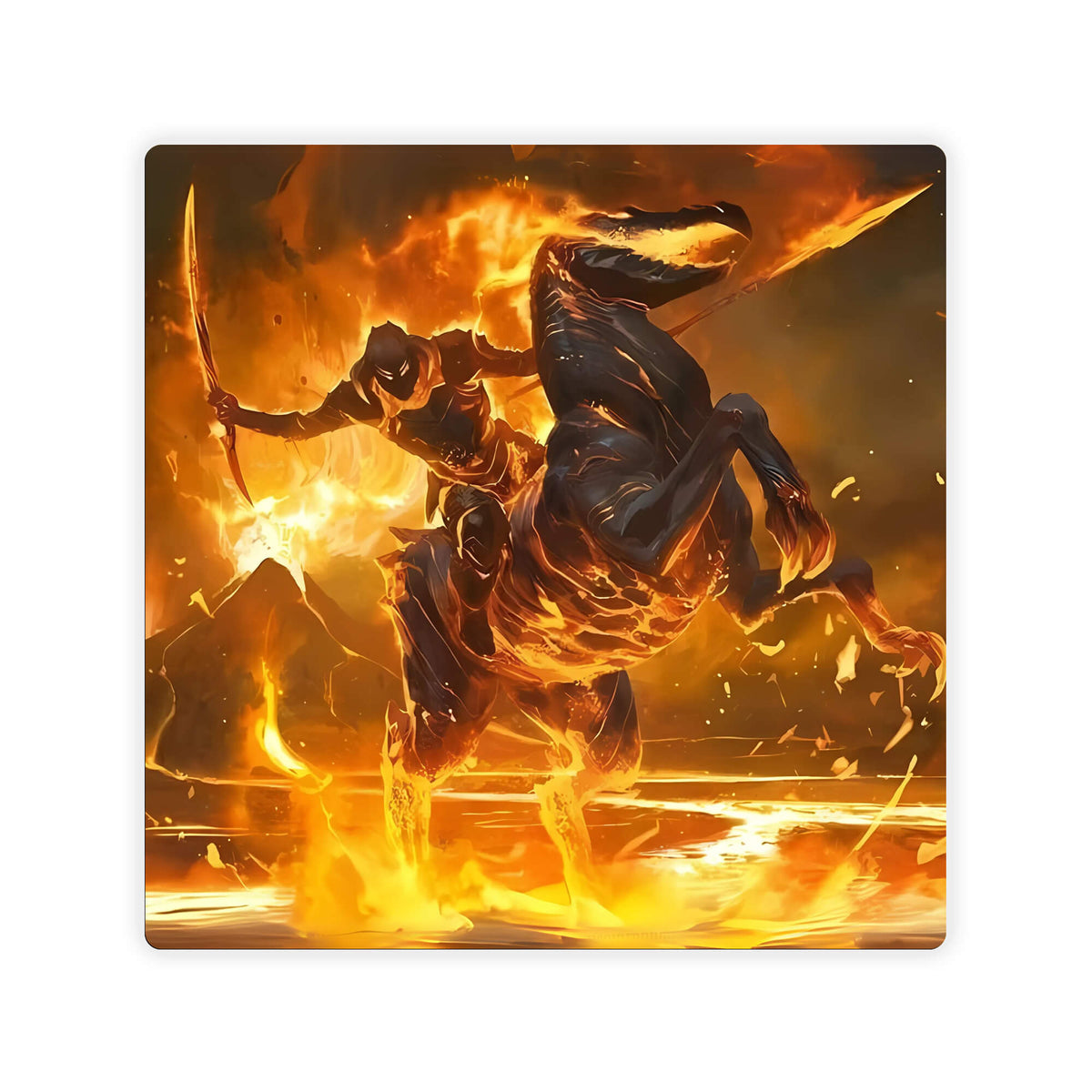 Cavalier of Flame - Double Mat