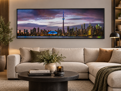 Toronto Sunset | CN Tower & Rogers Centre Canvas Wall Art