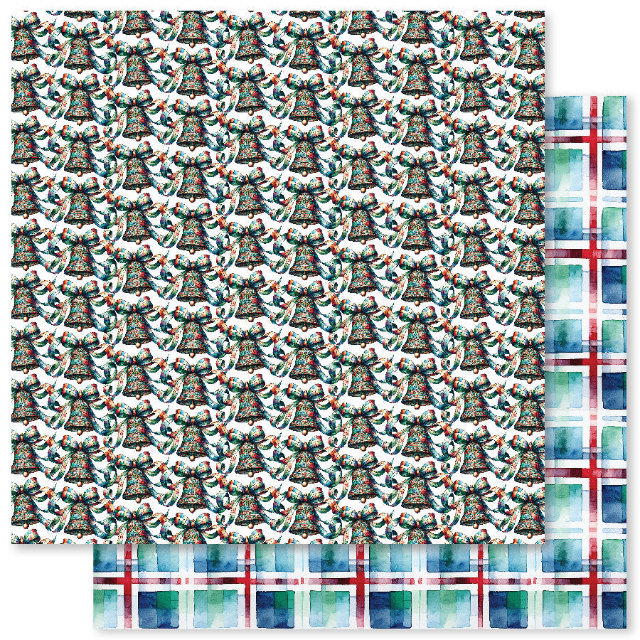 Papier Joie de Noël F 30x30 cm (Lot de 12) 32556