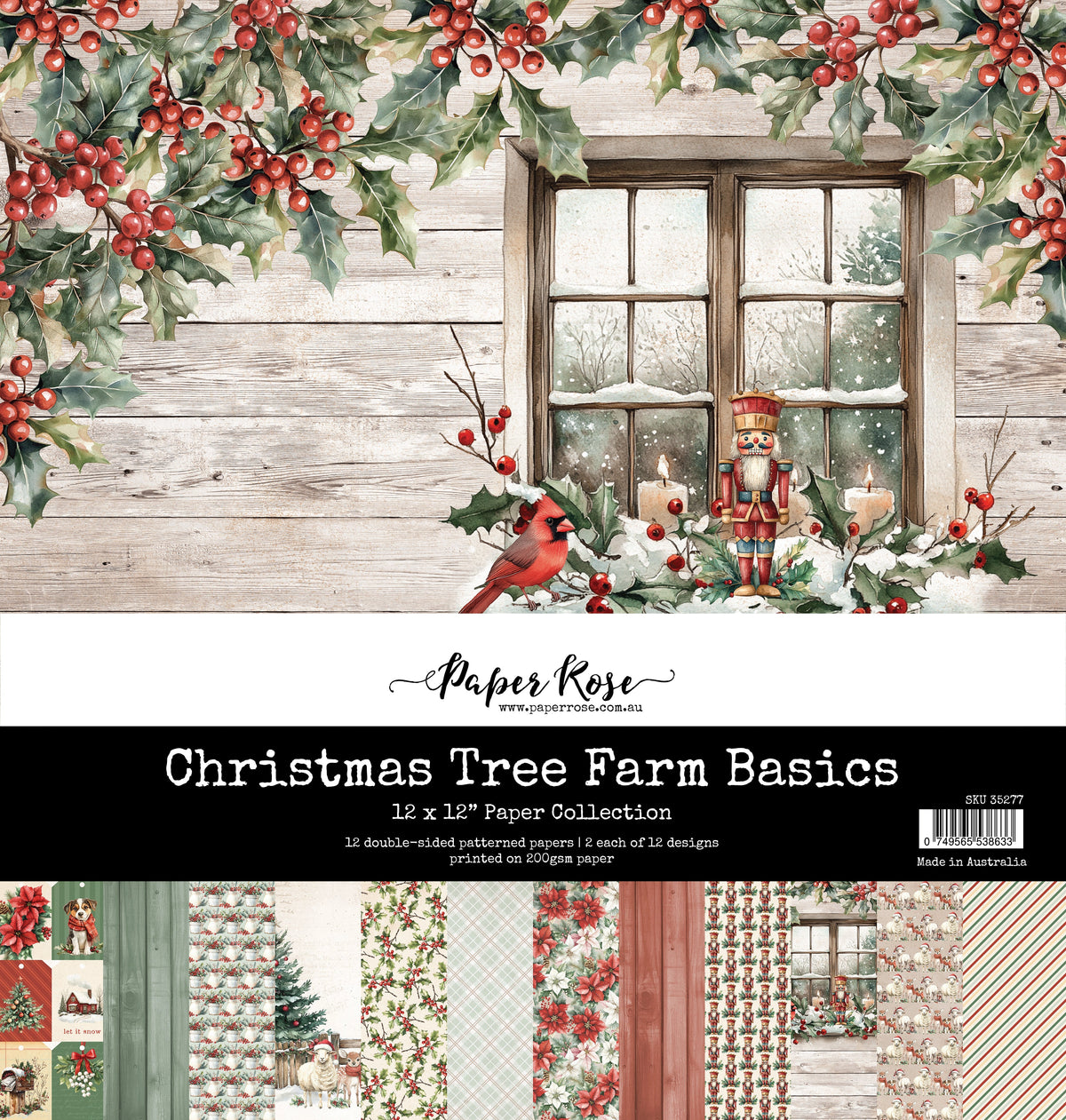 Collection de Papiers 12x12 "Les Essentiels de la Ferme de Sapins de Noël" 35277