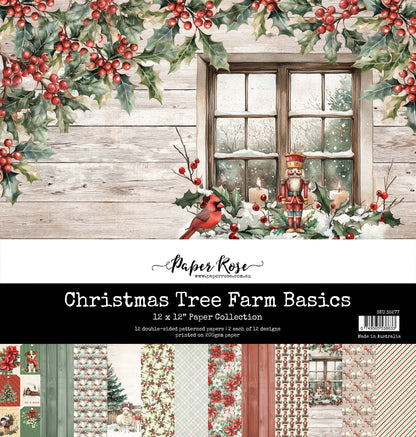 Collection de Papiers 12x12 "Les Essentiels de la Ferme de Sapins de Noël" 35277