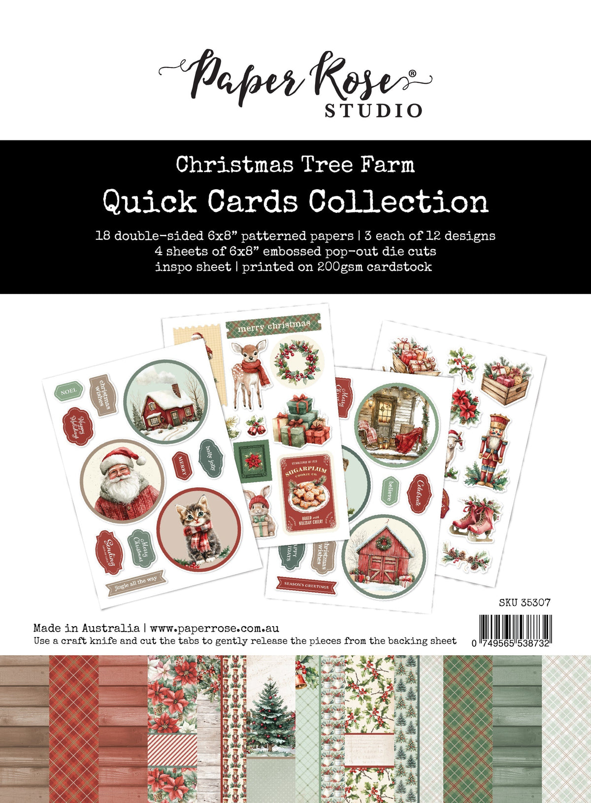 Collection de cartes rapides Christmas Tree Farm 35307