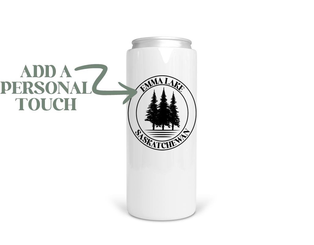 Personalized Lake Stainless Steel Koozie  | Can Cooler | Summer Koozie