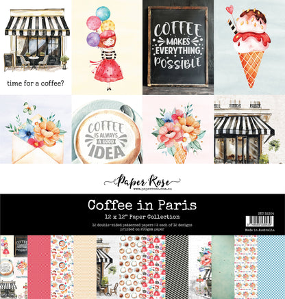 Coffee In Paris Collection de Papiers 12x12 32304