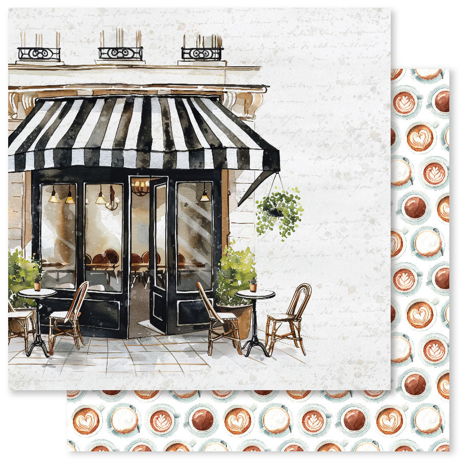 Coffee In Paris Collection de Papiers 12x12 32304