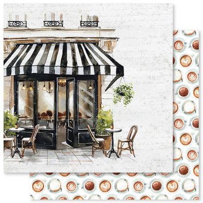 Coffee In Paris Collection de Papiers 12x12 32304