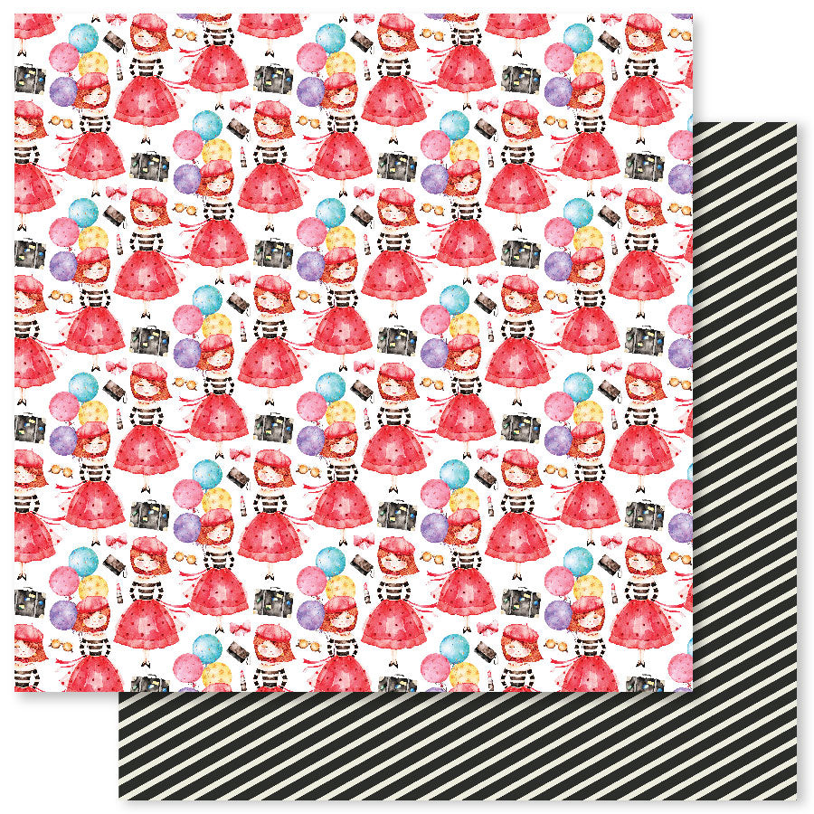 Coffee In Paris Collection de Papiers 12x12 32304