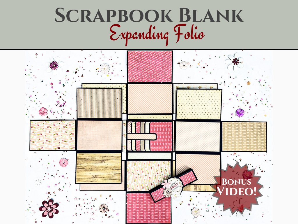 CrafTreat Blocs Vides pour Scrapbook - Folio Extensible - Couleur Kraft
