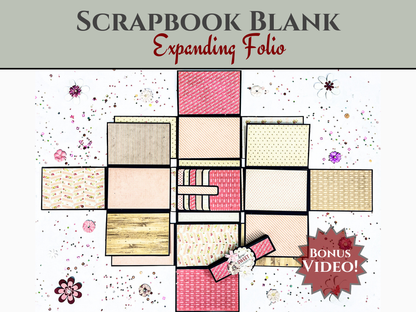 CrafTreat Blocs Vides pour Scrapbook - Folio Extensible - Couleur Kraft