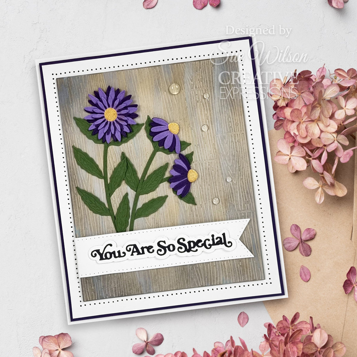 Matrice de découpe Creative Expressions Sue Wilson Collection Fleurs superposées « Coneflower »