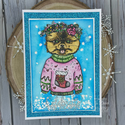 Creative Expressions Jane Davenport Merry Cutemas Lot de tampons transparents 6 x 8 po