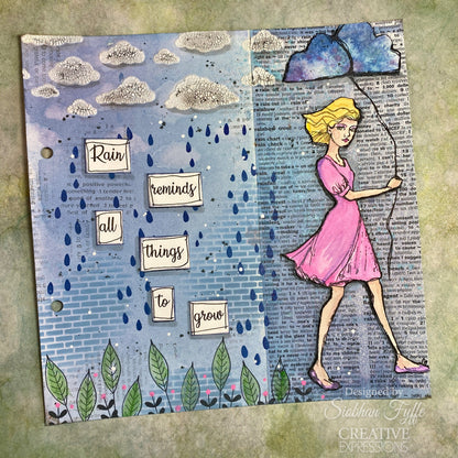 Creative Expressions Jane Davenport Weather With You Lot de tampons transparents 6 po x 8 po