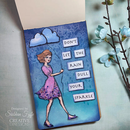 Creative Expressions Jane Davenport Weather With You Lot de tampons transparents 6 po x 8 po