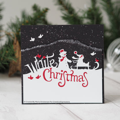 Matrice de découpe "Paper Cuts" Bordure Noël Blanc