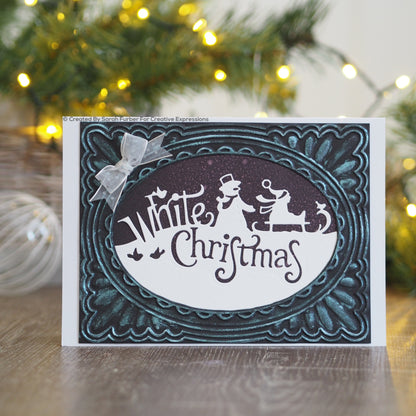 Matrice de découpe "Paper Cuts" Bordure Noël Blanc