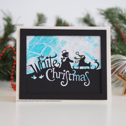 Matrice de découpe "Paper Cuts" Bordure Noël Blanc