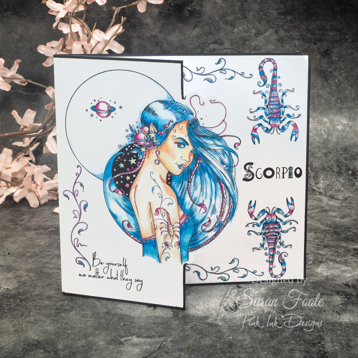 Pink Ink Designs Scorpio Lot de tampons transparents 6 po x 8 po