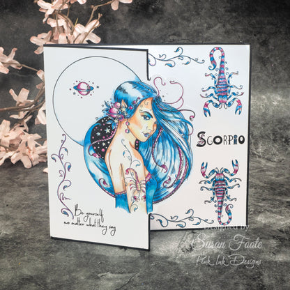Pink Ink Designs Scorpio Lot de tampons transparents 6 po x 8 po