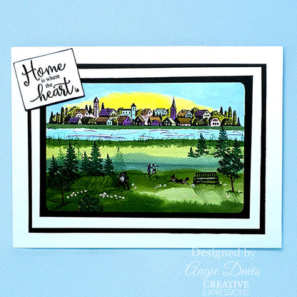 Creative Expressions Sue Wilson Cottage Scenes Ensemble de tampons 10,16 x 15,24 cm