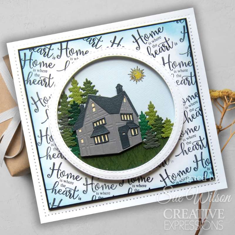 Creative Expressions Sue Wilson Cottage Scenes Ensemble de tampons 10,16 x 15,24 cm