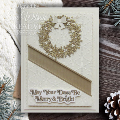 Matrices de découpe Creative Expressions Sue Wilson Festive Build A Wreath