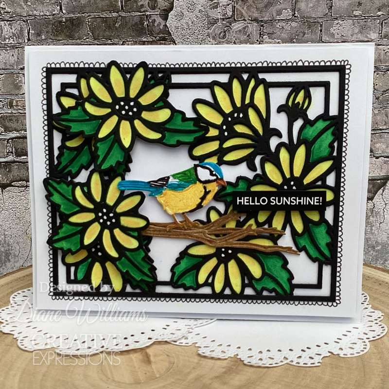Creative Expressions Sue Wilson Frames & Tags Wild Daisy Cover Plate Craft Die