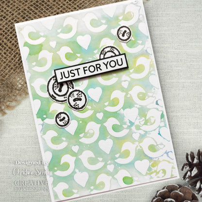 Pochoir Creative Expressions Love Birds DL 10,0 x 20,3 cm