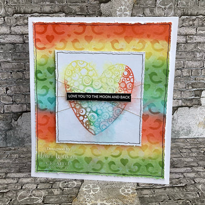 Pochoir Creative Expressions Love Birds DL 10,0 x 20,3 cm