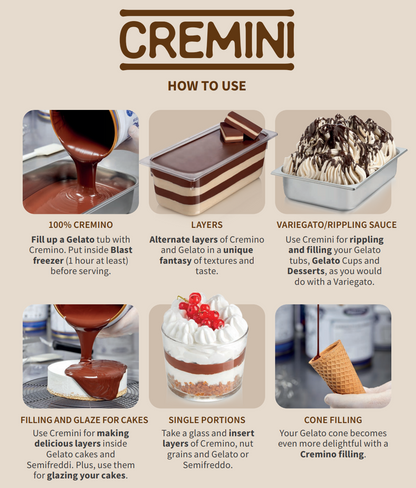 Snickerone Spreadable Filling Cream - Cremino Snickerone - 5 KG Bucket - Rubicone Canada - Ships Free Within Canada on Orders Above CAD $199