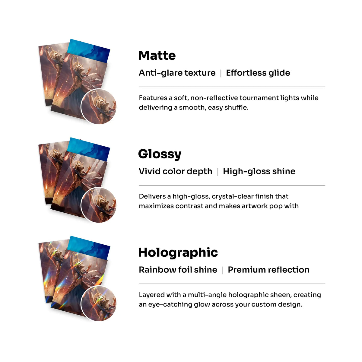 Black Rose Dragon Card Sleeves