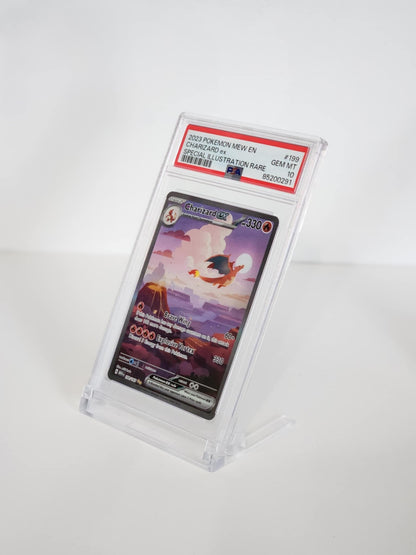 Présentoir transparent pour cartes classées PSA et CGC - Lot de 5 supports transparents pour cartes classées - LOT DE 5