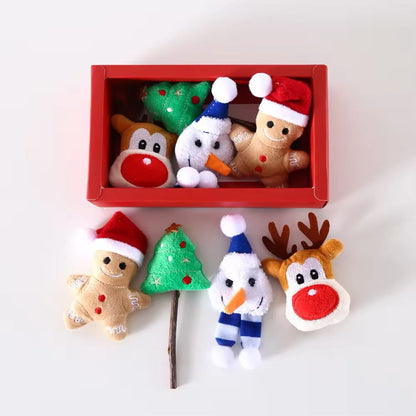 Holiday Plush Toy Gift Box for Dogs – Festive Dog Toy Set