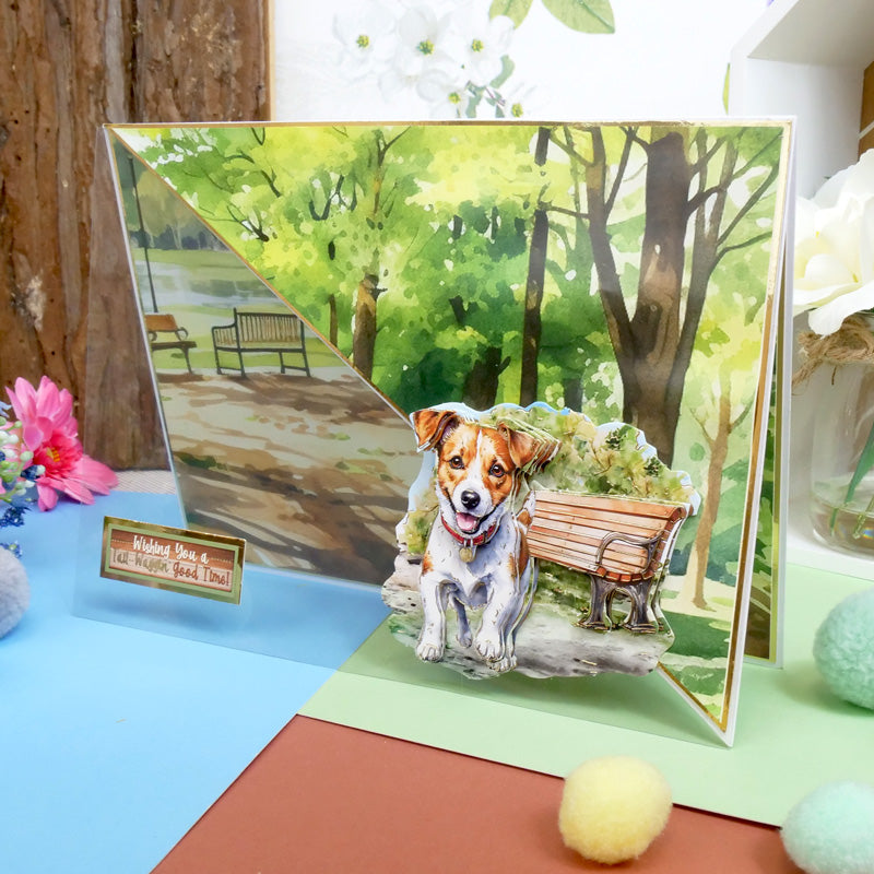 Feuille de dessus de découpage Jack Russell Terrier et Beagle