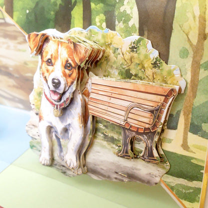 Feuille de dessus de découpage Jack Russell Terrier et Beagle