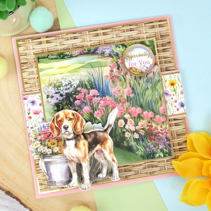 Feuille de dessus de découpage Jack Russell Terrier et Beagle